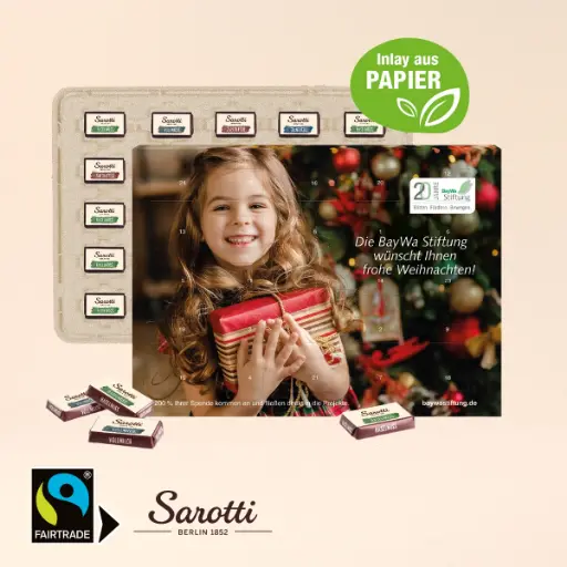 [55396] Wand-Adventskalender mit Fairtrade-Kakao Organic