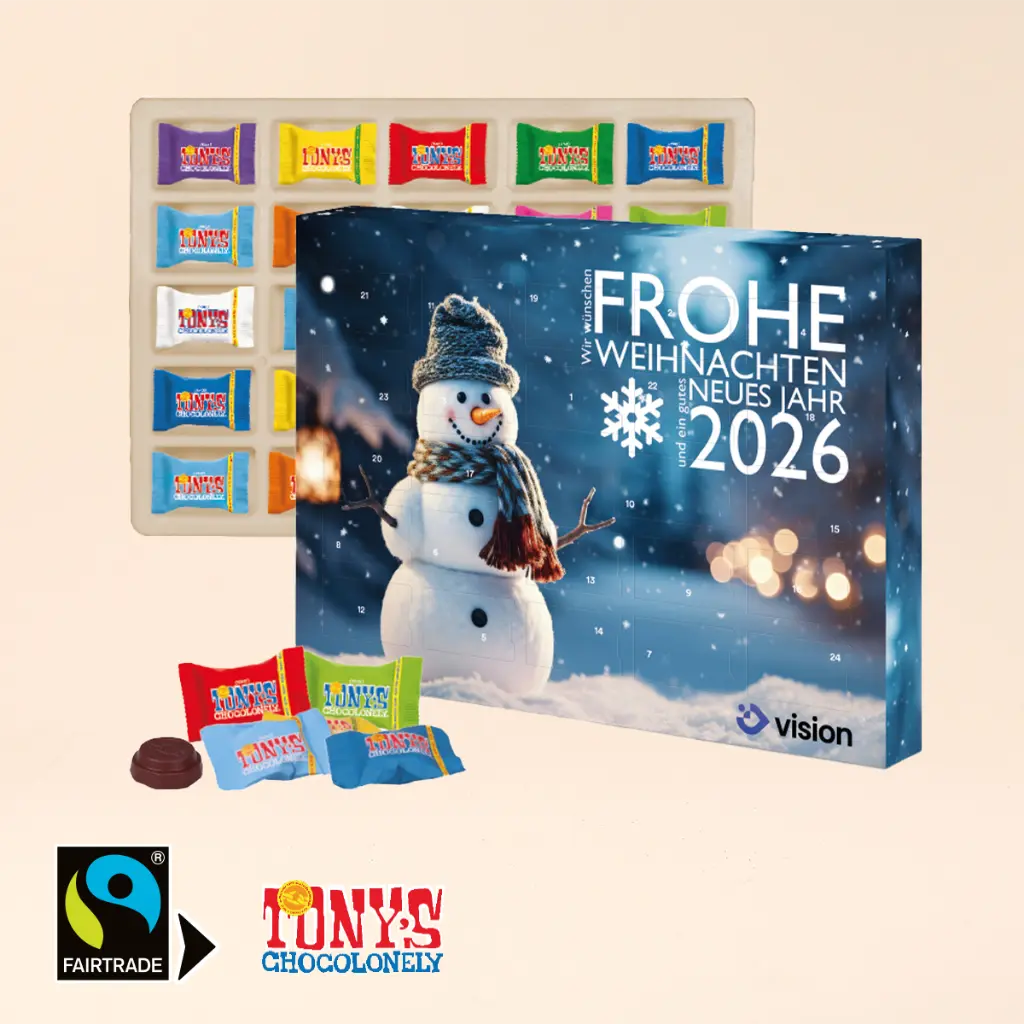 Adventskalender mit Tony´s Schokolade
