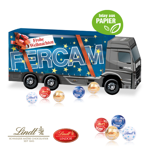 3D Adventskalender Lindt „LKW“ Organic