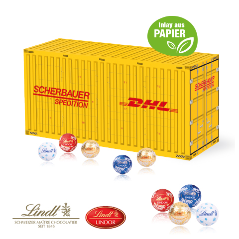 3D Adventskalender Lindt „Container“ Organic