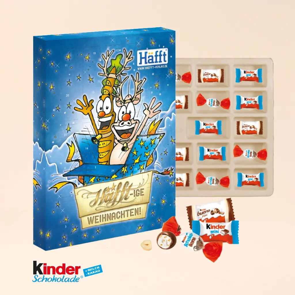 Adventskalender kinder® „Happy Moments“,Papierfaser