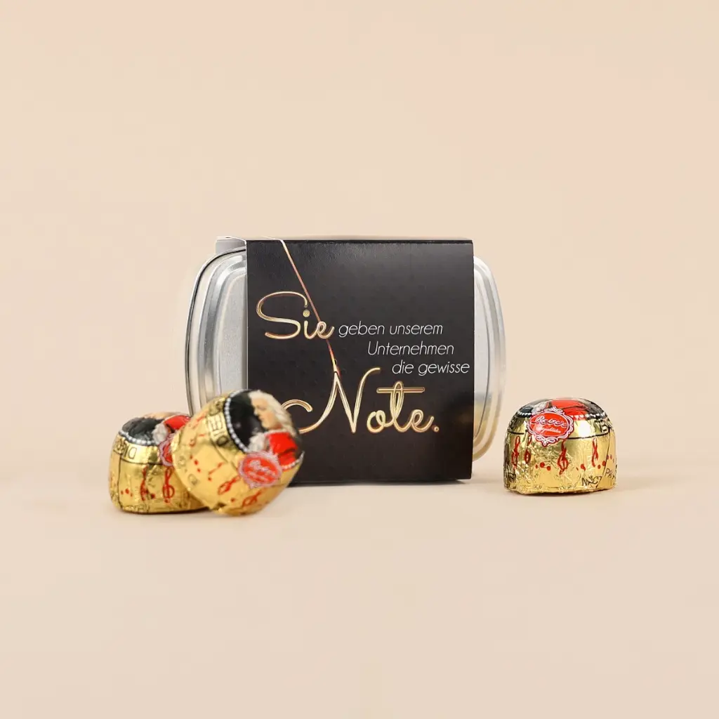 Geschenkdose "Die gewisse Note" - Sie-Version - Mozartkugeln