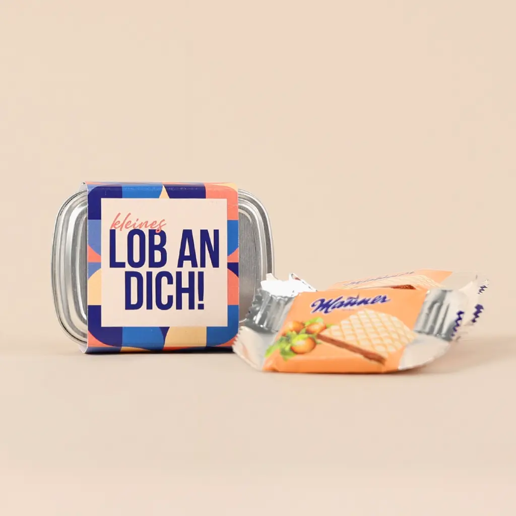 Geschenkdose "Kleines Lob an Dich" - Manner Mini