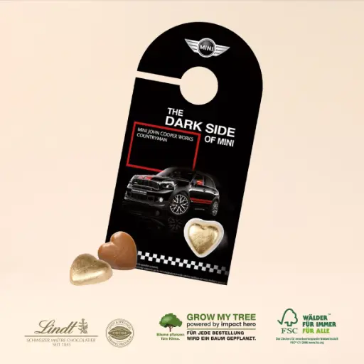 [91211] Schokokarte Business Türanhänger