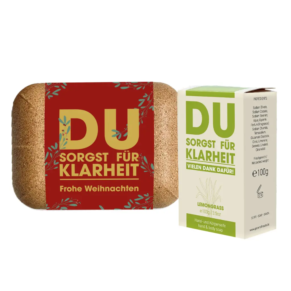 Weihnachtsseife "Du sorgst für Klarheit"