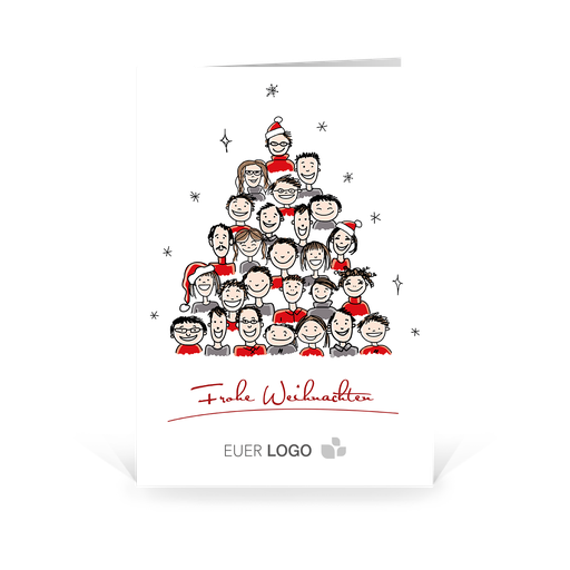 [WP2583] Karte: Team Comic - Tanne (Wir gestalten gratis für Dich)