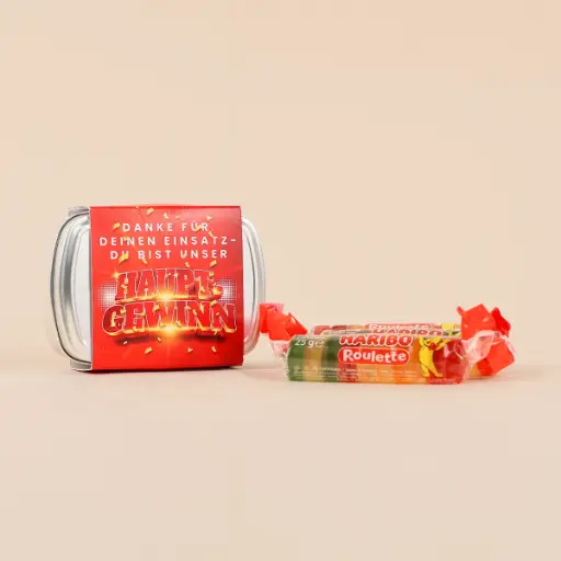 [WP13102] "Hauptgewinn" - Haribo Roulette Geschenkdose