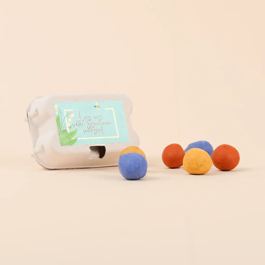 Zusammen wachsen - Saatbomben Sixpack