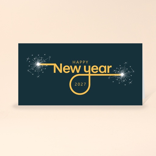 [WP5264] Karte: Happy New Year (Wir gestalten gratis für Dich)