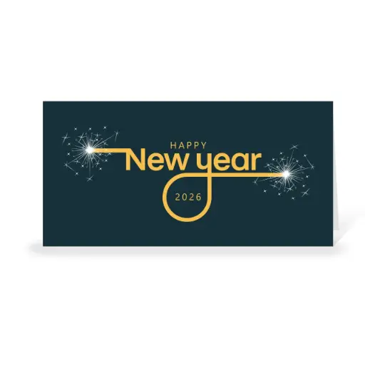 [WP5264] Karte: Happy New Year (Wir gestalten gratis für Dich)