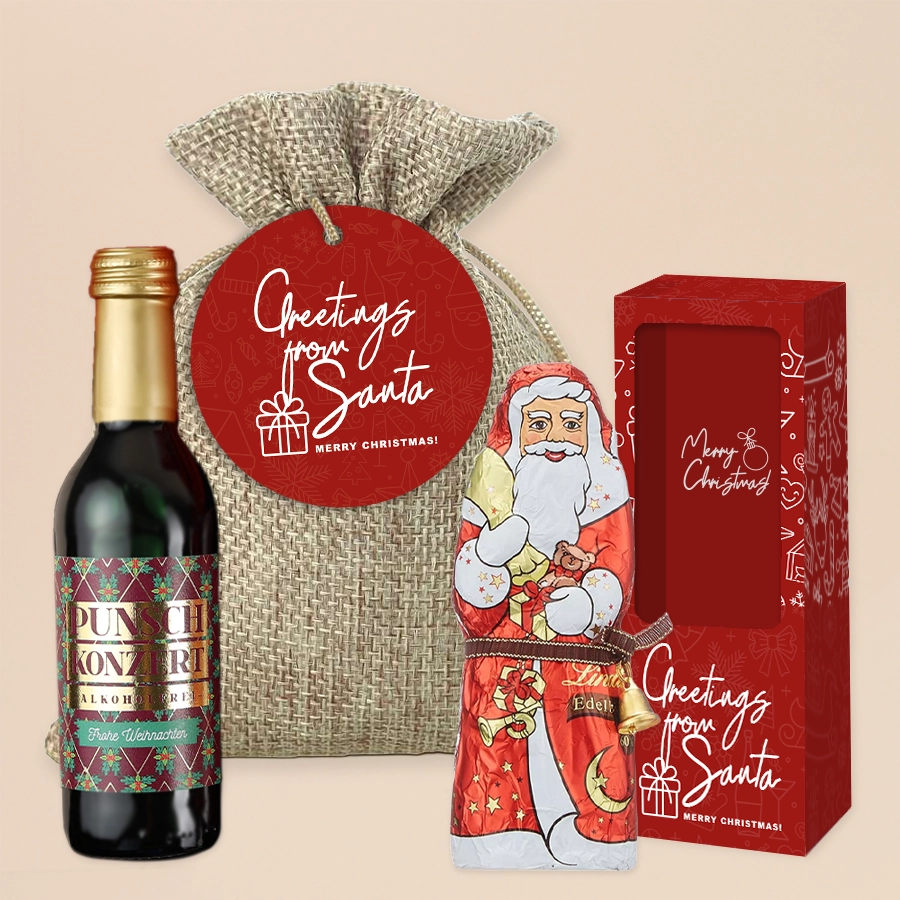 Weihnachtssäckchen "Greetings from Santa"