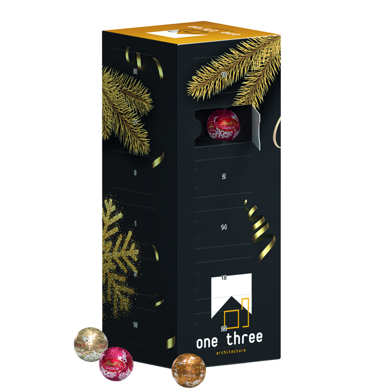 Mini-Kugeln Tower Adventskalender Lindt