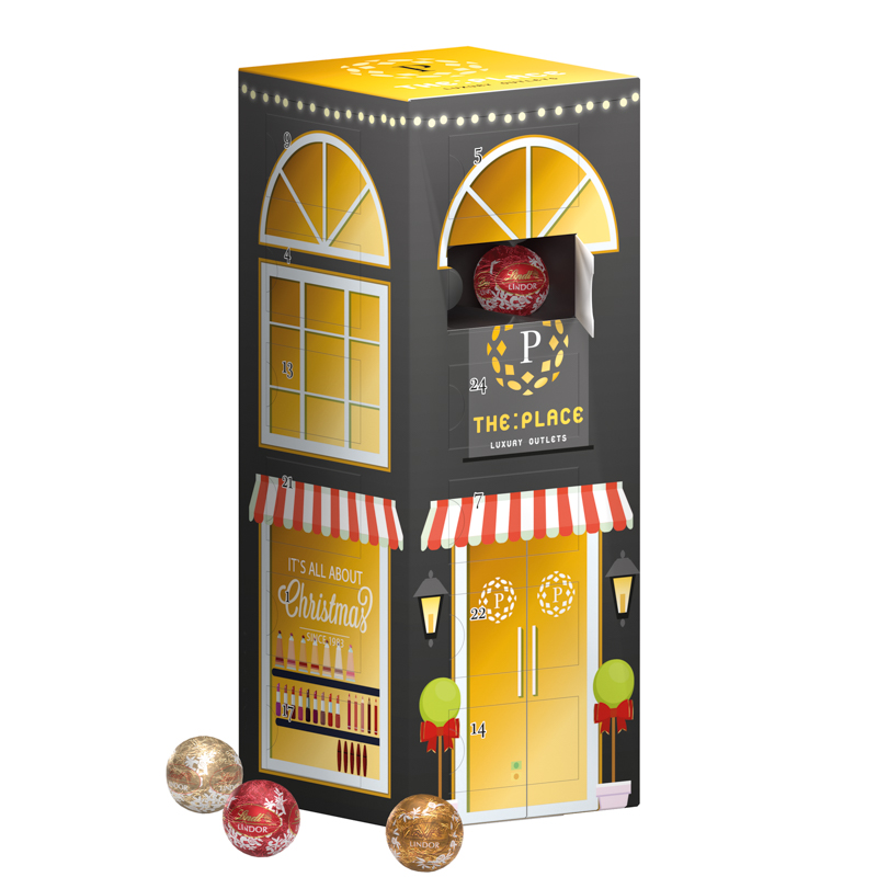 Mini-Kugeln Tower Adventskalender Lindt