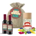 Weihnachtssack "Fröhliche Weihnachten" - Glühweinchen