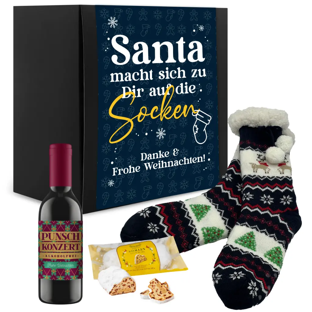 Weihnachtsset Santa´s Kuschelsocken