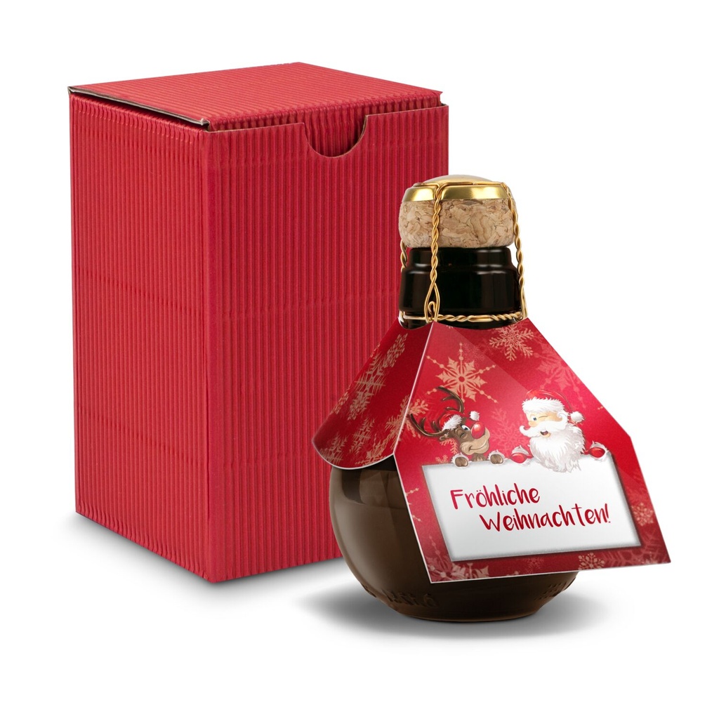 Kleinste Sektflasche - Fröhliche Weihnachten