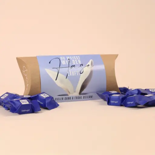 [WP13380] Pillowbox "Du weißt wie der Hase läuft"