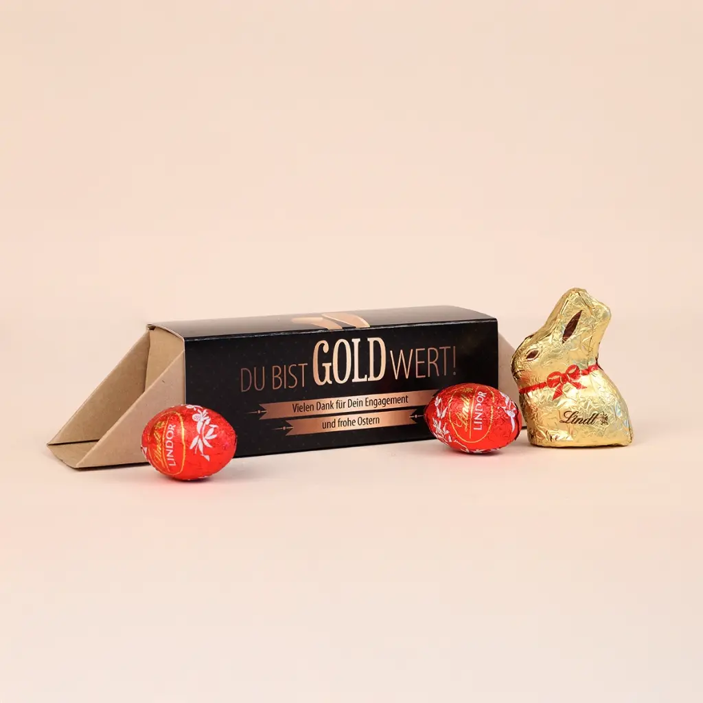 Geschenkverpackung "Gold wert" - Ostern