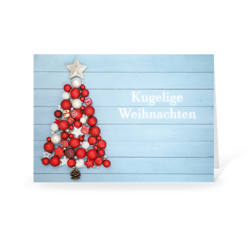 [WP5013] Karte: Kugelbaum (Wir gestalten gratis für Dich)