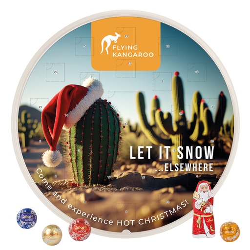 [1088] Adventskalender Lindt Centro mit Weihnachtsmann