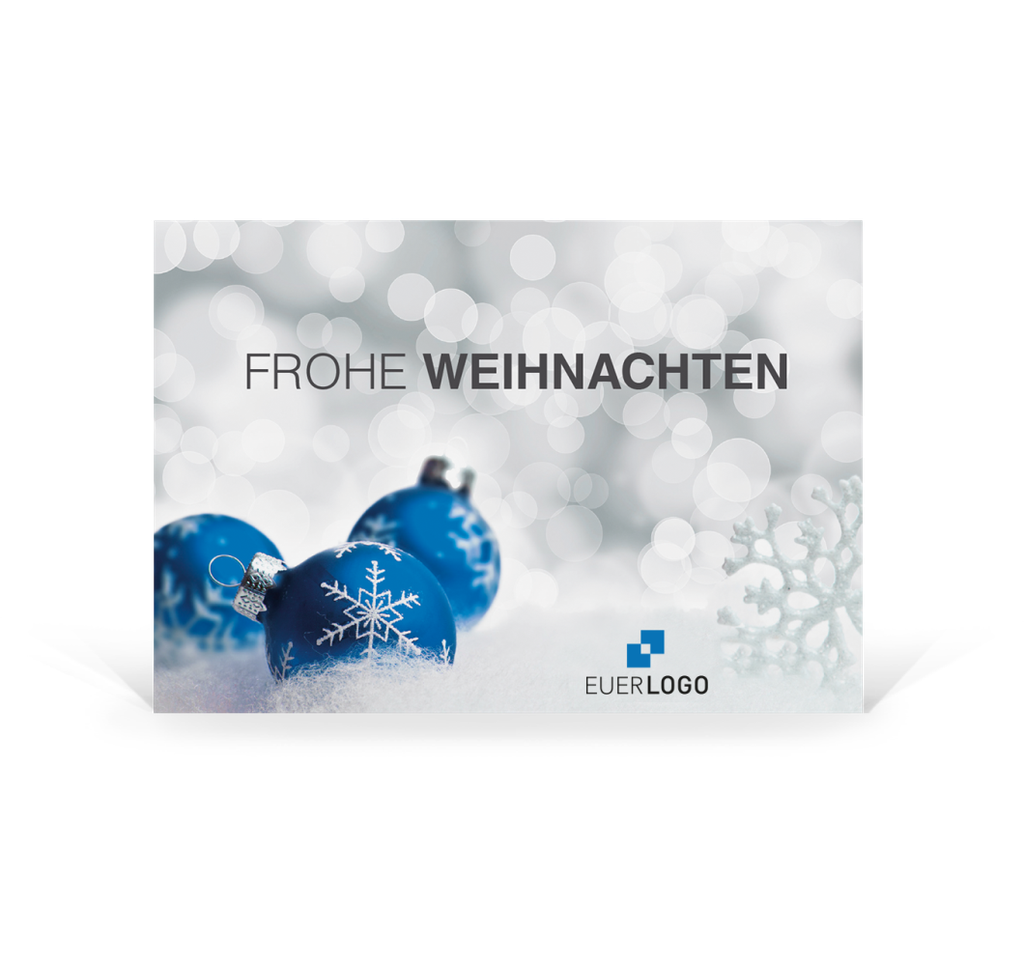 Karte: Postkarte Weihnachtskugel 02