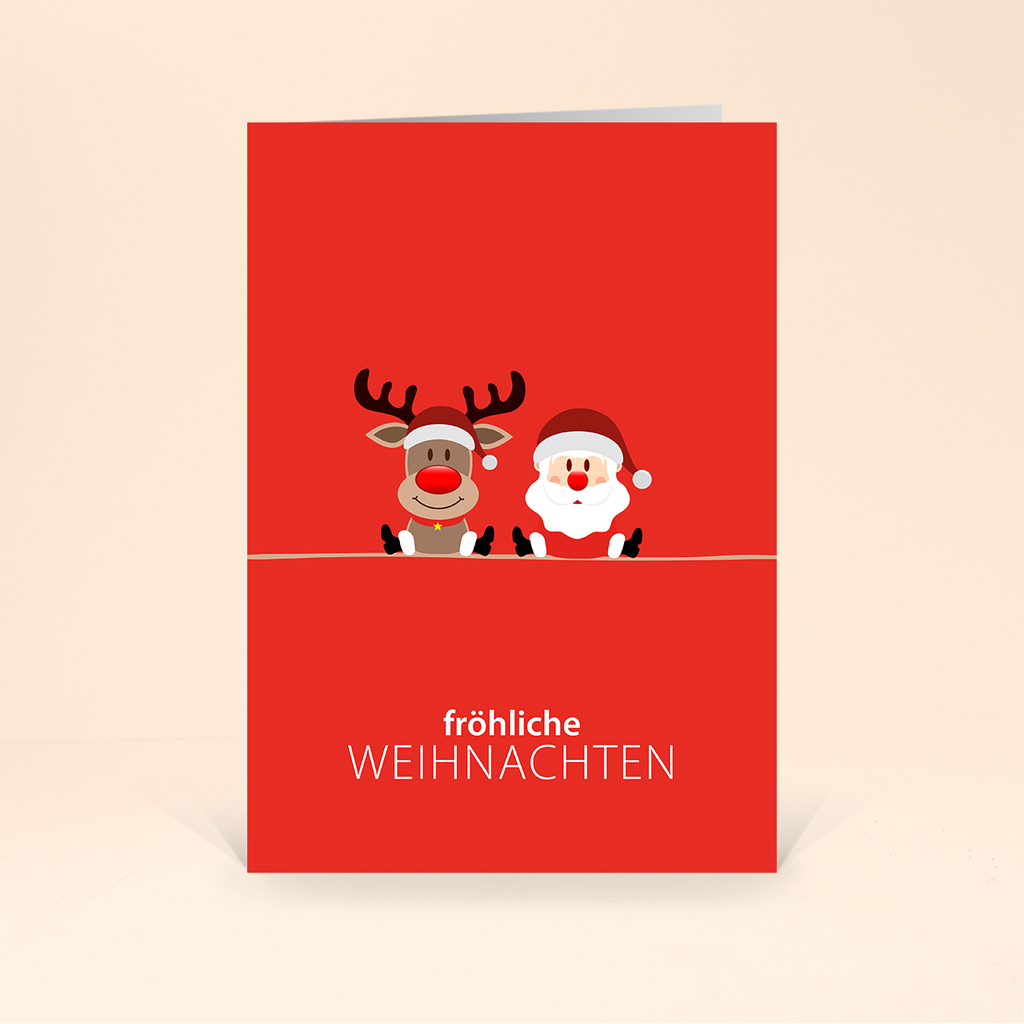 Karte: Weihnachtsteam - Partner 02