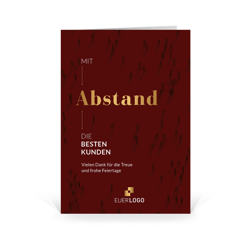 [WP12445] Karte: Mit Abstand – Beste Kunden „Freiraum“ (Wir gestalten gratis für Dich)