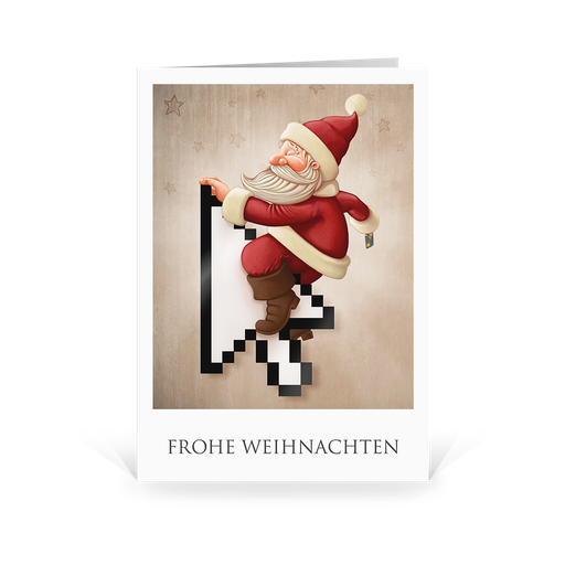 [WP2523] Karte: Santa Active - IT (Wir gestalten gratis für Dich)