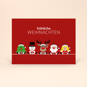 Karte: Postkarte Weihnachtsteam - Team