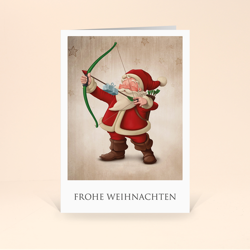 [WP2531] Karte: Santa Active - Robin Hood (Wir gestalten gratis für Dich)