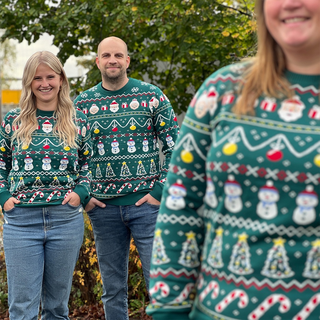 Weihnachtspulli grün - Unisex
