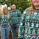 Weihnachtspulli grün - Unisex