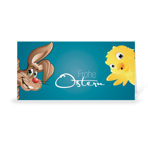 [WP6067] Karte: Osterduett (Wir gestalten gratis für Dich)