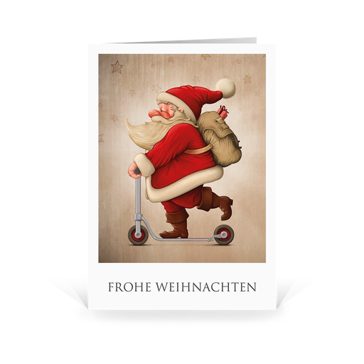[WP2535] Karte: Santa Active - Roller (Wir gestalten gratis für Dich)