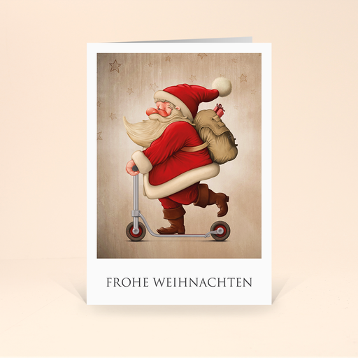 [WP2535] Karte: Santa Active - Roller (Wir gestalten gratis für Dich)
