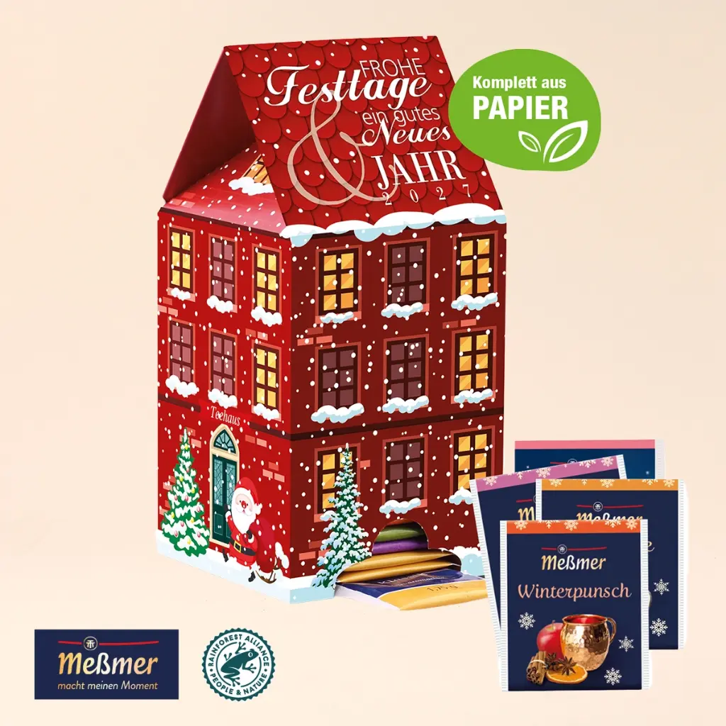 Nachhaltiger Tee-Haus Adventskalender