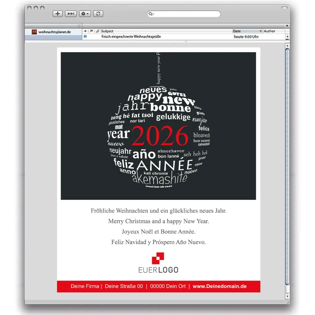 Karte: E-Card Mehrsprachig