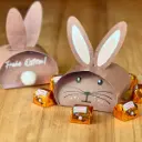 Osterhase "Frohe Ostern" - Ferrero Küsschen