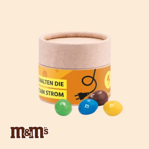 [1190-MM] Papierdose Eco Mini mit M&M´s Peanuts