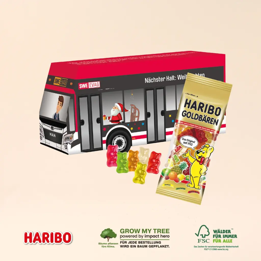 3D Präsent Bus - Haribo