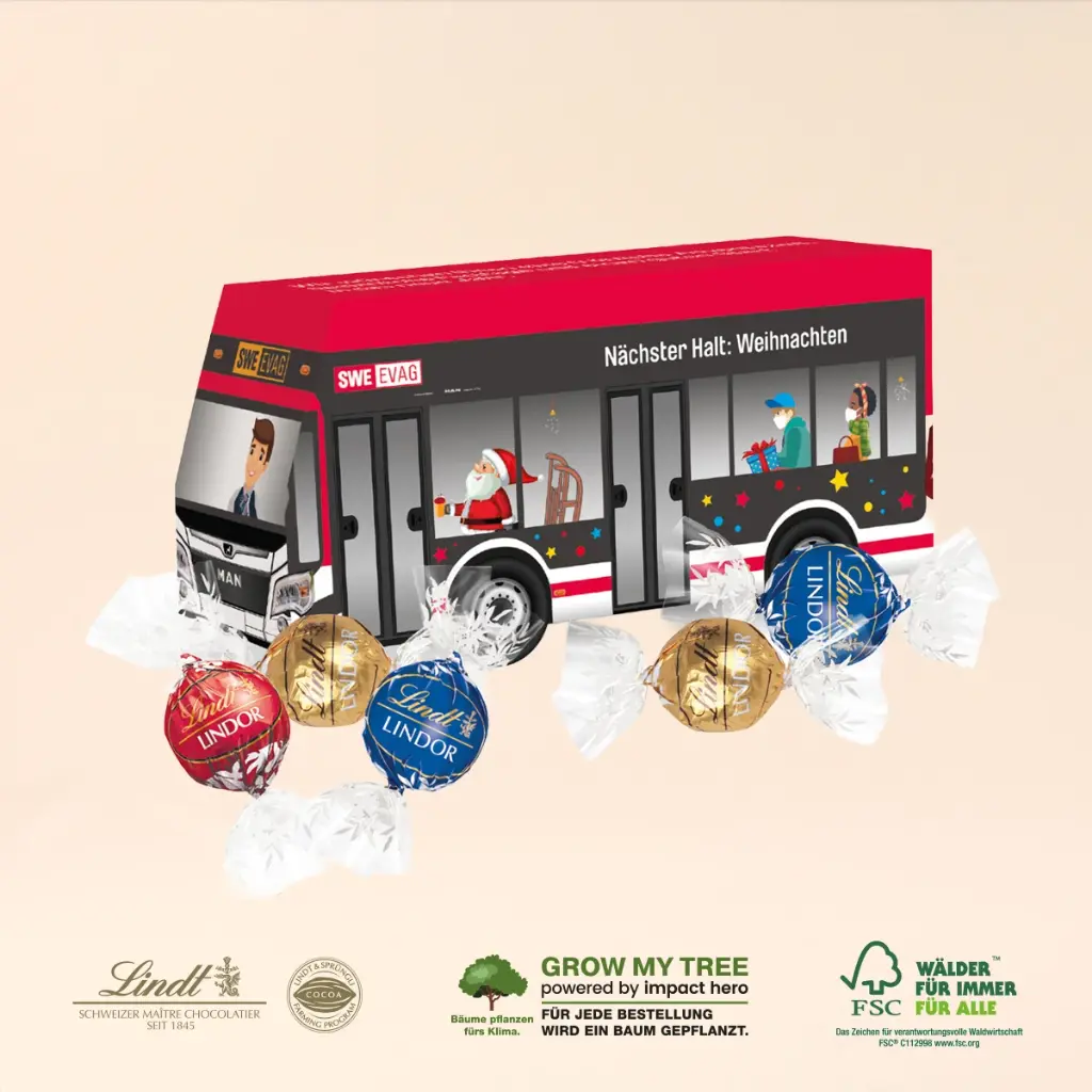 3D Präsent Bus - Lindt