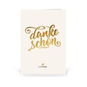 Grußkarte "Dankeschön - Gold"