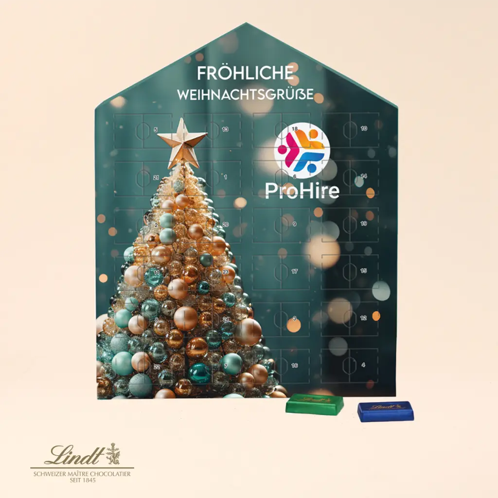 Täfelchen Adventskalender Haus - Lindt