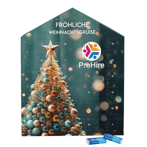 [1277-S] Täfelchen Adventskalender Haus - share Napolitain