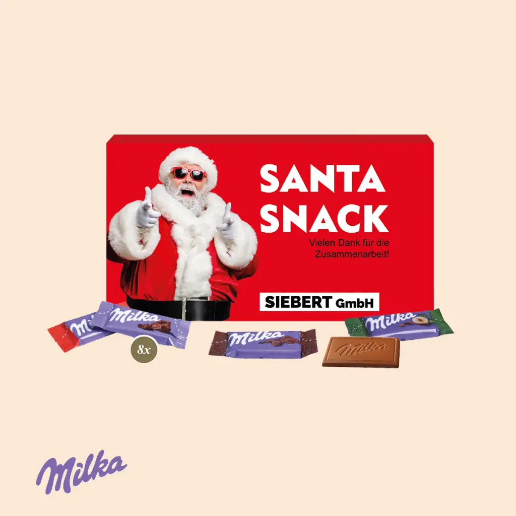 Milka Schokotäfelchen in Präsentbox - Xmas