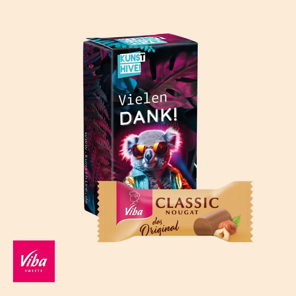 Werbequader small, Viba Nougat Classic