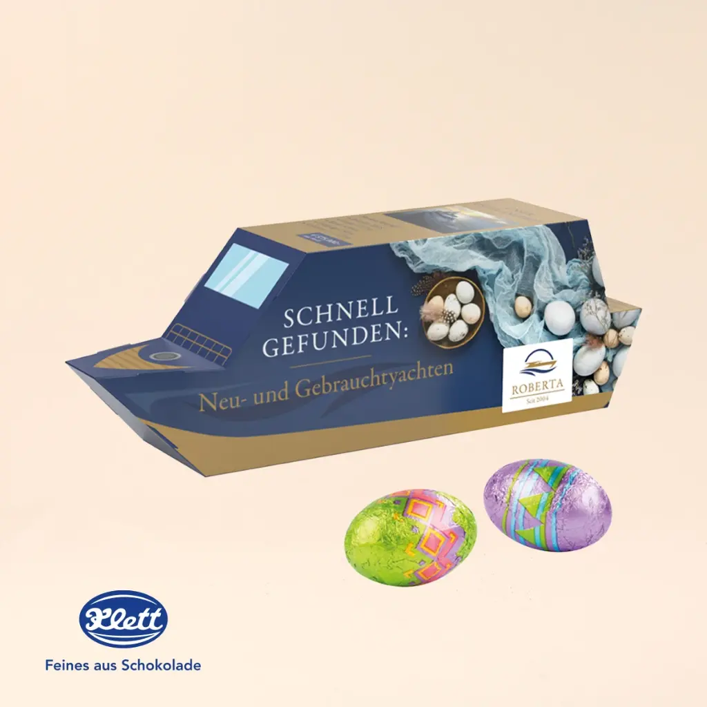 3D-Präsent Schiff, Klett Ostereier