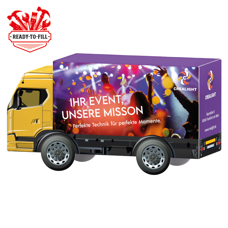 3D-Präsent LKW, zum Selbstbefüllen