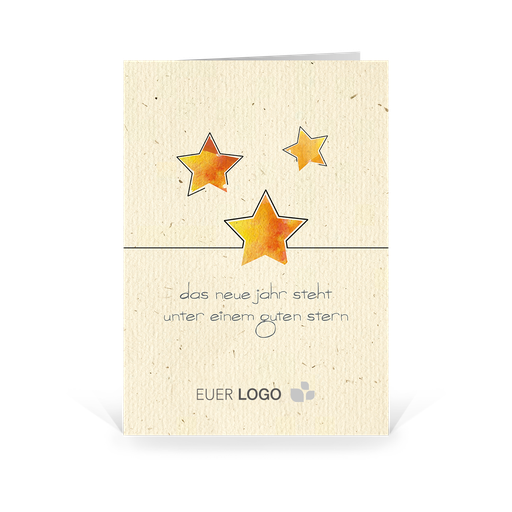 [WP686] Karte: Kunstvoll - Sterne (Wir gestalten gratis für Dich)