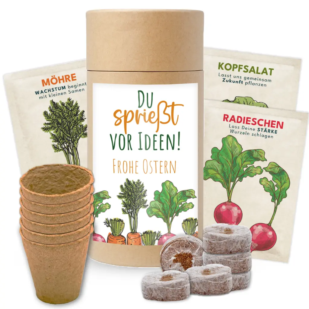 Gemüsegarten "Du sprießt vor Ideen!" - Ostern